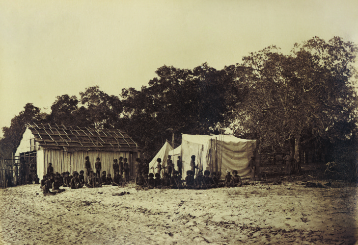 Natives waiting to be photographed, November 1877
